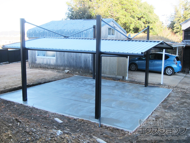 愛知県額田郡幸田町ののカーポート バローネ M合掌 積雪〜20cm対応 施工例