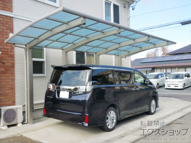 福島県郡山市ののカーポート レイナポートグラン50 延長 積雪50cm対応 施工例