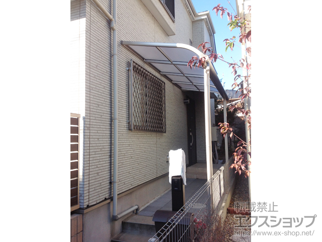 千葉県松戸市ののテラス屋根 プレシオステラス R型 テラスタイプ 単体 積雪〜20cm対応 施工例