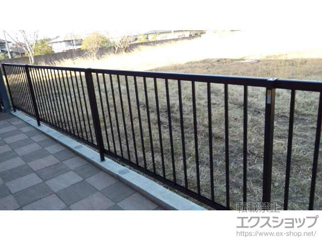 宮城県仙台市ののフェンス・柵 ミエッタフェンス 防犯たて格子タイプ 自由柱 施工例