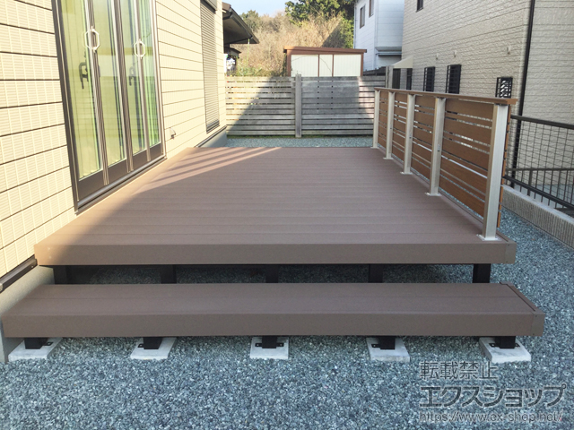 静岡県富士宮市ののウッドデッキ リウッドデッキ 200 施工例