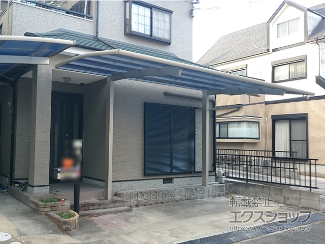 奈良県北葛城郡上牧町ののカーポート レイナポートREグラン 前下がり 積雪〜20cm対応 施工例