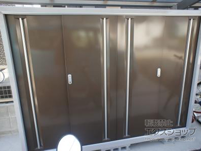 熊本県熊本市のの物置・屋外倉庫 シンプリー 一般型 2160×755×1603 MJX-217D-TB 施工例