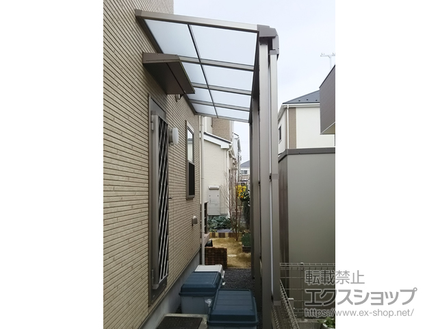 千葉県船橋市ののテラス屋根 スピーネ F型 テラスタイプ 単体 積雪〜20cm対応 施工例