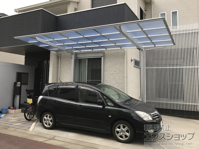 兵庫県明石市ののカーポート ネスカF (フラットスタイル) 積雪〜20cm対応 施工例