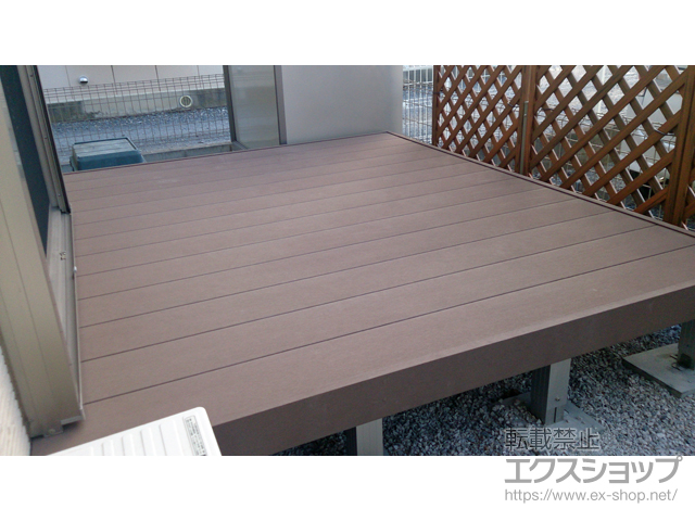 東京都立川市ののウッドデッキ マージウッドデッキ 施工例