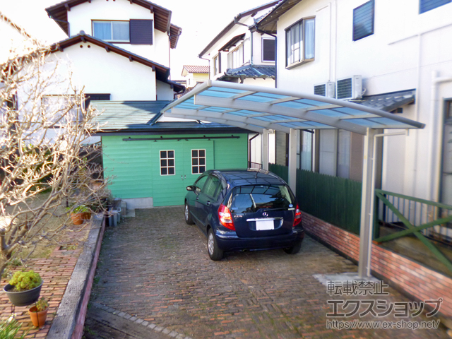 静岡県静岡市ののカーポート レイナポートグラン 延長　積雪〜20cm対応 施工例