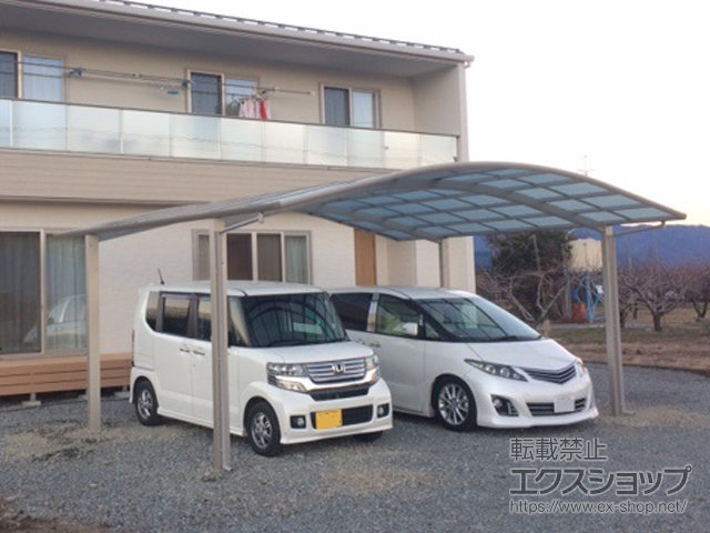 山梨県南アルプス市ののカーポート レイナツインポートグラン　積雪〜20cm対応 施工例