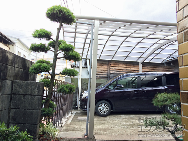 愛媛県伊予郡松前町ののカーポート レイナツインポートグラン 積雪〜20cm対応 施工例