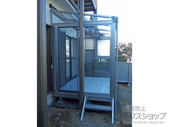 神奈川県横浜市ののフェンス・柵 ライシスフェンス 5型 横目隠し フリーポールタイプ 施工例