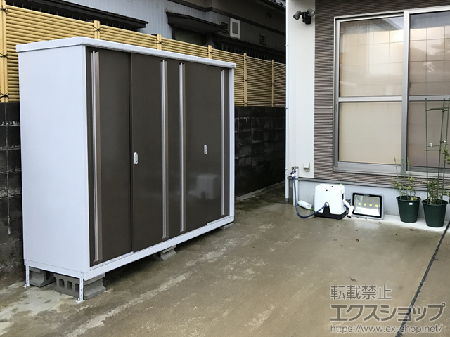 石川県金沢市のの物置・屋外倉庫 シンプリー 一般型 (MJX-217E-P-TB) 施工例