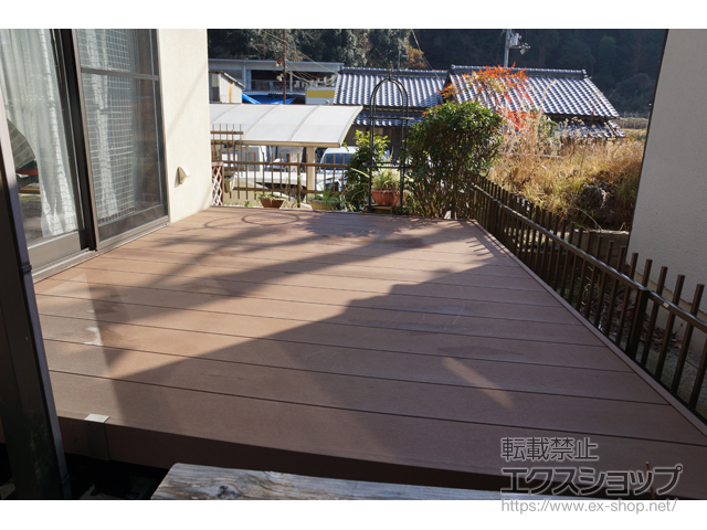 京都府宇治市ののウッドデッキ リウッドデッキ 200 施工例