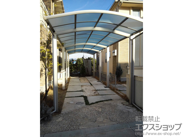 兵庫県川辺郡猪名川町ののカーポート レイナワンポートグラン 縦連棟　積雪〜20cm対応 施工例