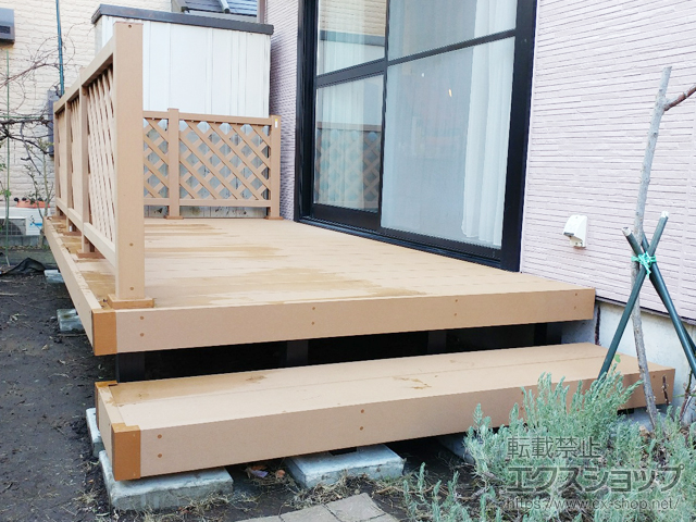 東京都八王子市ののウッドデッキ リウッドデッキ 200 施工例