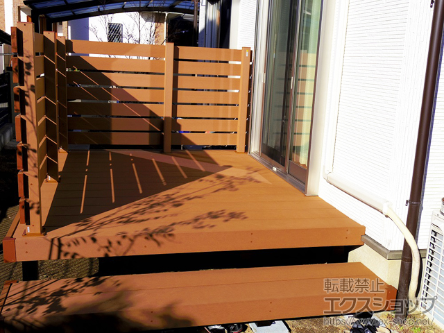 大阪府四條畷市ののウッドデッキ リウッドデッキ 200 施工例