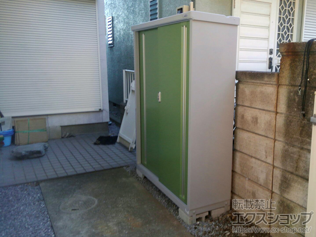 千葉県市川市のの物置・屋外倉庫 シンプリー 一般型(MJX-134D-P-LG) 施工例