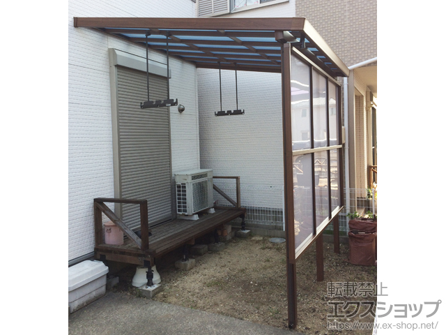 愛知県名古屋市ののテラス屋根 シュエット テラスタイプ 単体 積雪〜20cm対応 施工例