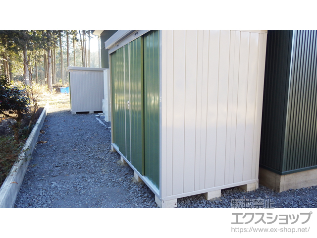 栃木県日光市のの物置・屋外倉庫 ネクスタ 一般型 2630×1370×2020 NXN-36S-OG 施工例