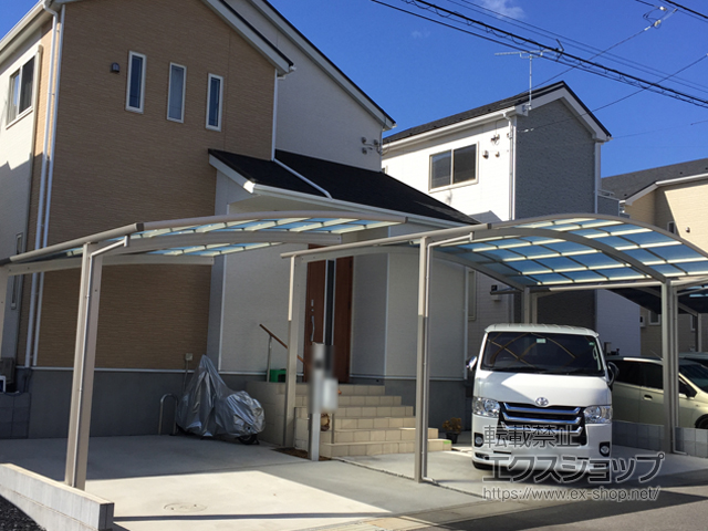 茨城県龍ケ崎市ののカーポート レイナツインポートグラン　積雪〜20cm対応 施工例