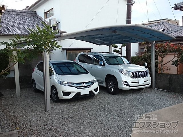 宮崎県宮崎市ののカーポート レイナポートグラン　積雪〜20cm対応 *M合掌連結用 施工例
