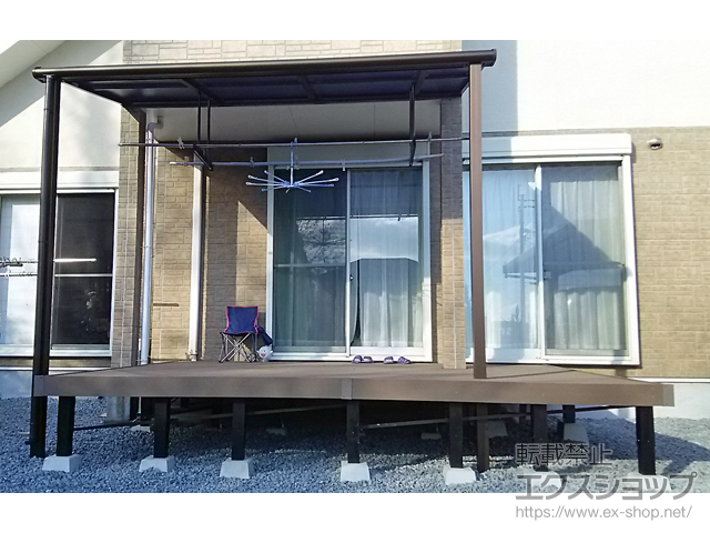 鹿児島県志布志市ののウッドデッキ リウッドデッキ 200 施工例