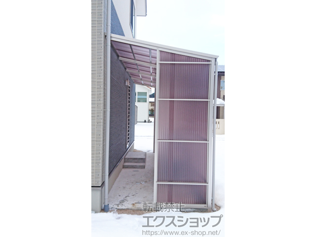 島根県安来市ののストックヤード ストックヤードII 両袖タイプ 積雪〜50cm対応 施工例