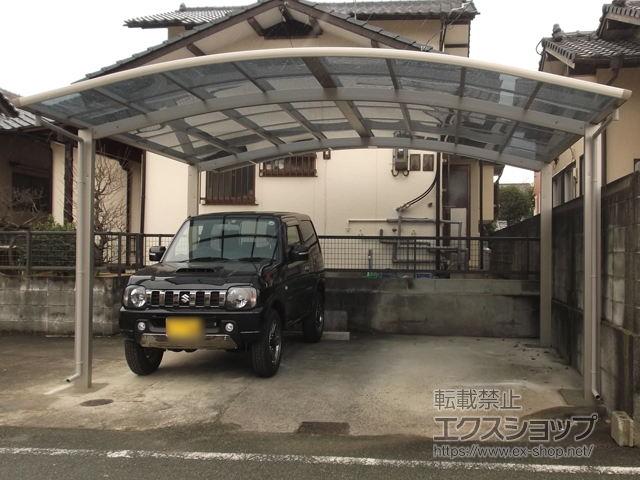 熊本県熊本市ののカーポート プレシオスポート ワイド 積雪〜20cm対応 施工例