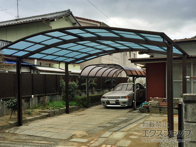 愛媛県新居浜市ののカーポート レイナツインポートグラン　積雪〜20cm対応 施工例