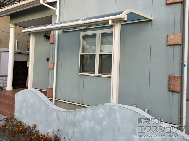 愛知県西尾市ののテラス屋根 スピーネ R型 テラスタイプ 単体 積雪〜20cm対応 施工例
