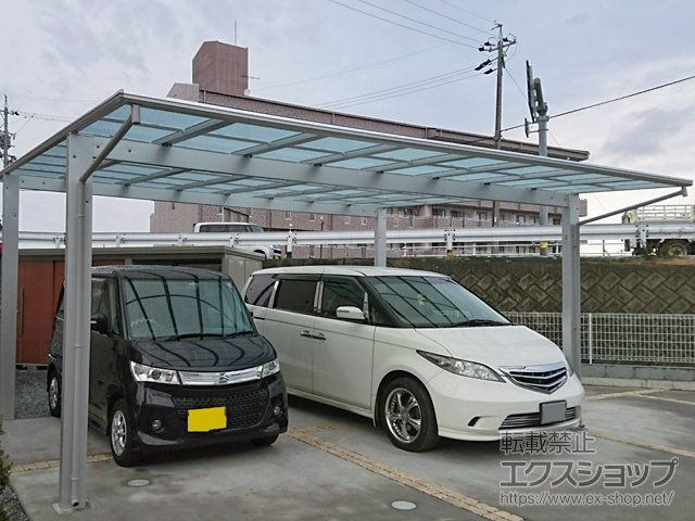 岐阜県大垣市ののカーポート エフルージュ ツイン 積雪〜20cm対応 施工例