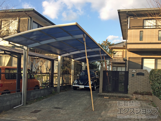 大分県大分市ののカーポート レイナポートグラン 縦連棟　積雪〜20cm対応 施工例