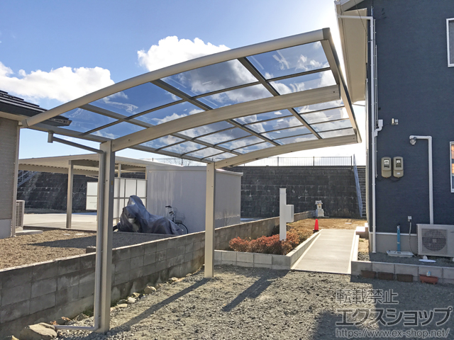 宮城県遠田郡涌谷町ののカーポート レイナポートグラン　積雪〜20cm対応 施工例