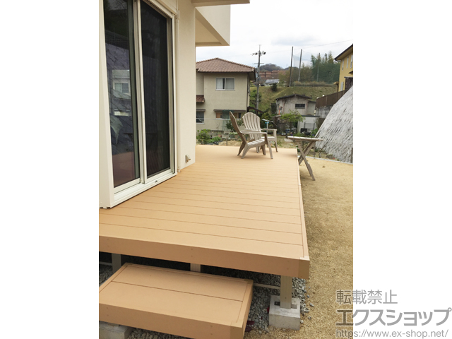 奈良県生駒市ののウッドデッキ リウッドデッキ 200 施工例