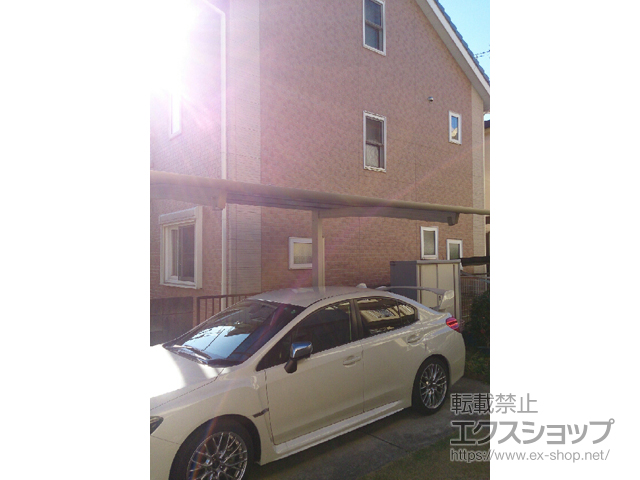 埼玉県川口市ののカーポート レイナポートREグラン 前下がり 積雪〜20cm対応 施工例