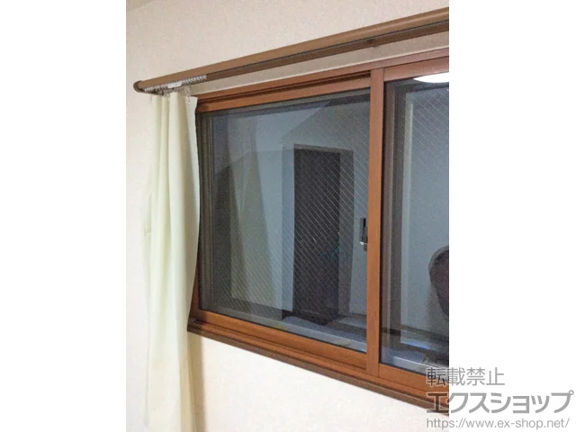山口県岩国市のLIXIL リクシル（トステム）の内窓（二重窓・二重サッシ） インプラス ダストバリア仕様 引違い窓 2枚建 施工例