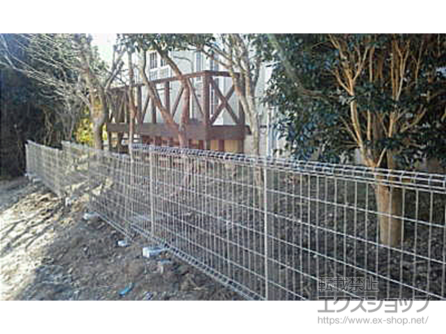 千葉県いすみ市ののフェンス・柵 ハイグリッドフェンスUF8型 フリーポールタイプ 施工例