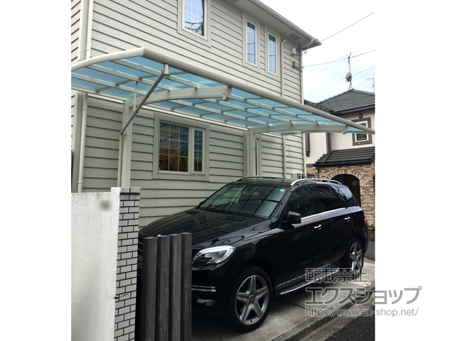 東京都世田谷区ののカーポート レイナポートREグラン 前下がり 積雪〜20cm対応 施工例