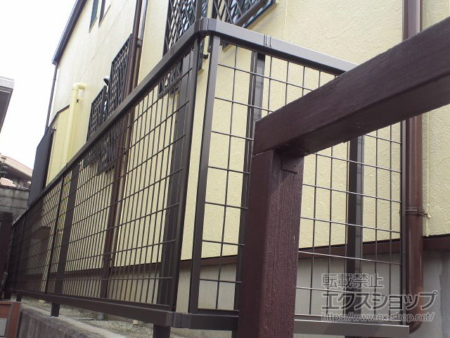 愛知県名古屋市ののフェンス・柵 アルメッシュフェンス1型 フリーポールタイプ 施工例