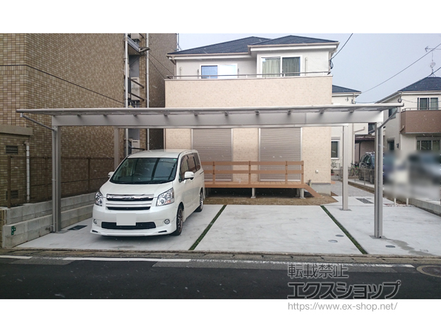 福岡県福岡市ののカーポート エフルージュ トリプル 積雪〜20cm対応 施工例