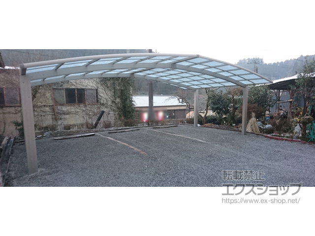 熊本県上益城郡山都町ののカーポート レイナトリプルポートグラン　積雪〜20cm対応 施工例