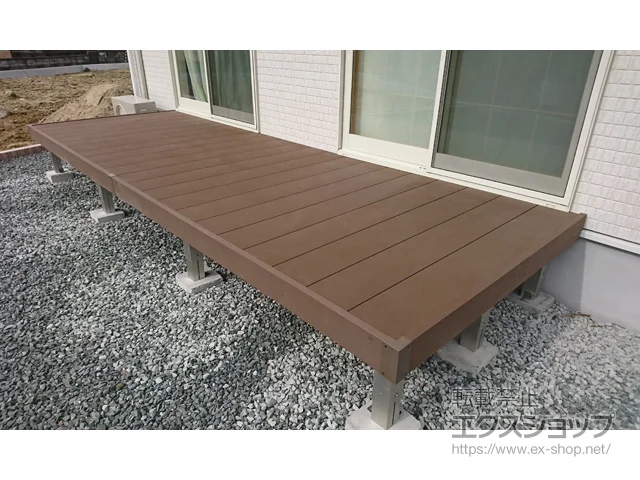 福島県いわき市のYKKAPのウッドデッキ リウッドデッキ 200 施工例