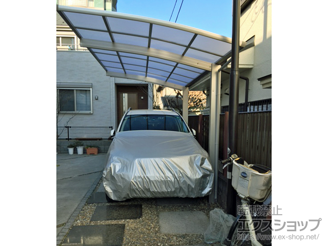 東京都府中市ののカーポート プレシオスポート 積雪〜20cm対応 施工例