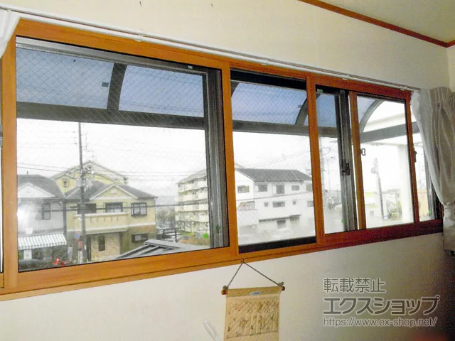 京都府宇治市のの内窓（二重窓・二重サッシ） インプラス ダストバリア仕様 引違い窓 4枚建 施工例