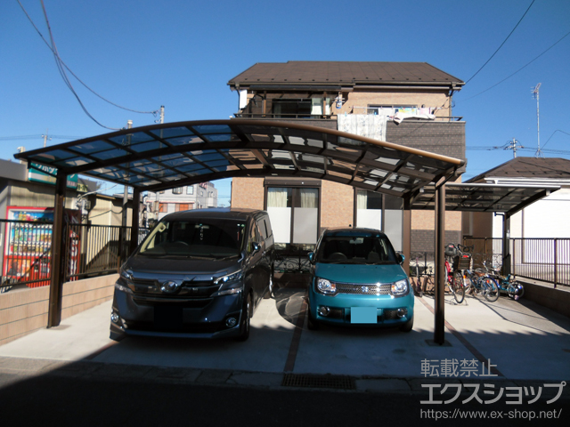埼玉県北葛飾郡松伏町ののカーポート レイナツインポートグラン　積雪〜20cm対応 施工例