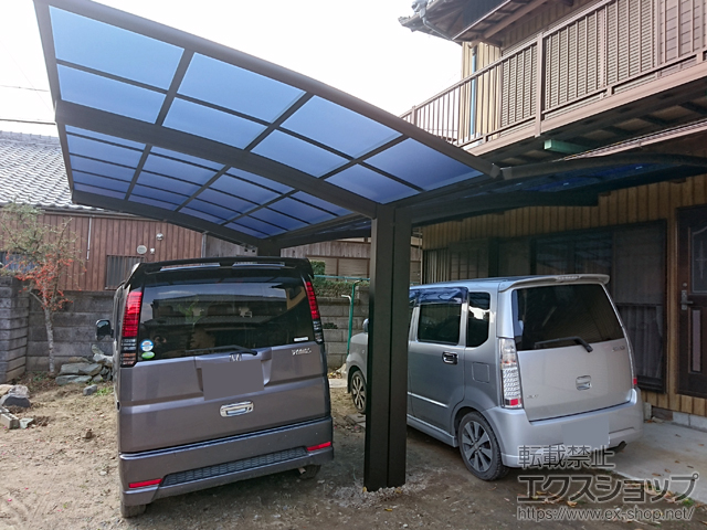 三重県津市ののカーポート レイナポートグラン Y合掌　積雪〜20cm対応 施工例