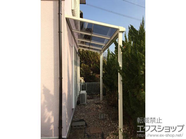 奈良県生駒市ののテラス屋根 スピーネ F型 テラスタイプ 単体 積雪〜20cm対応 施工例