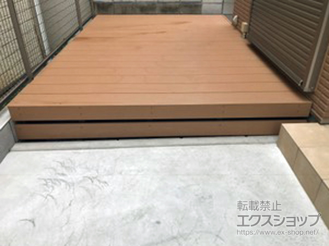 埼玉県蕨市ののウッドデッキ リウッドデッキ 200 施工例