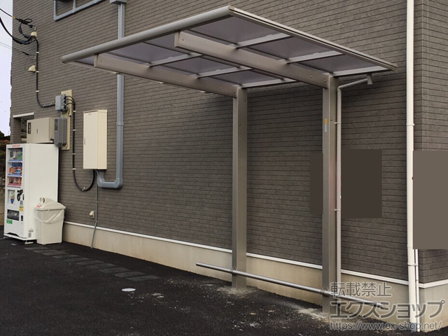 群馬県前橋市ののサイクルポート・駐輪場 エフルージュグランミニ 積雪〜20cm対応 施工例