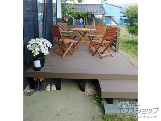 福島県田村市ののウッドデッキ リウッドデッキ 200 施工例