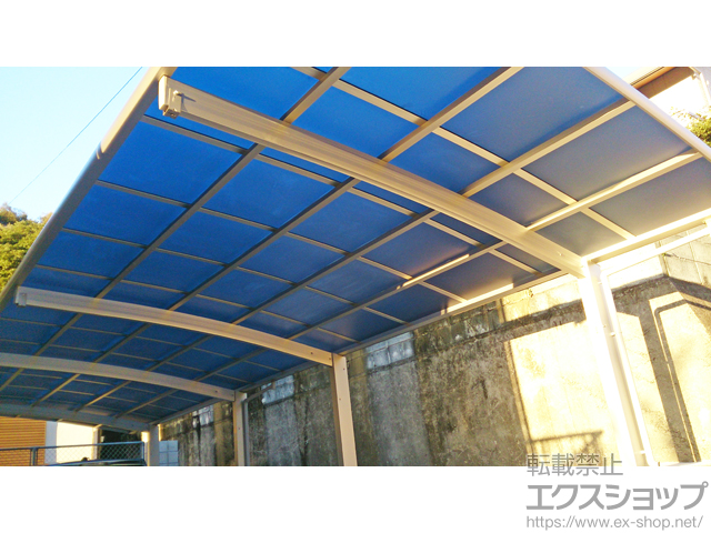 長崎県長崎市ののカーポート レイナポートグラン 縦連棟　積雪〜20cm対応 施工例